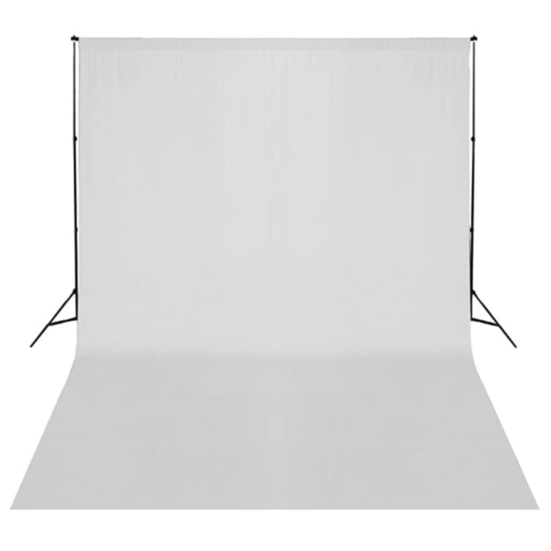 vidaXL fotostudijas apgaismojuma komplekts ar fonu un reflektoru