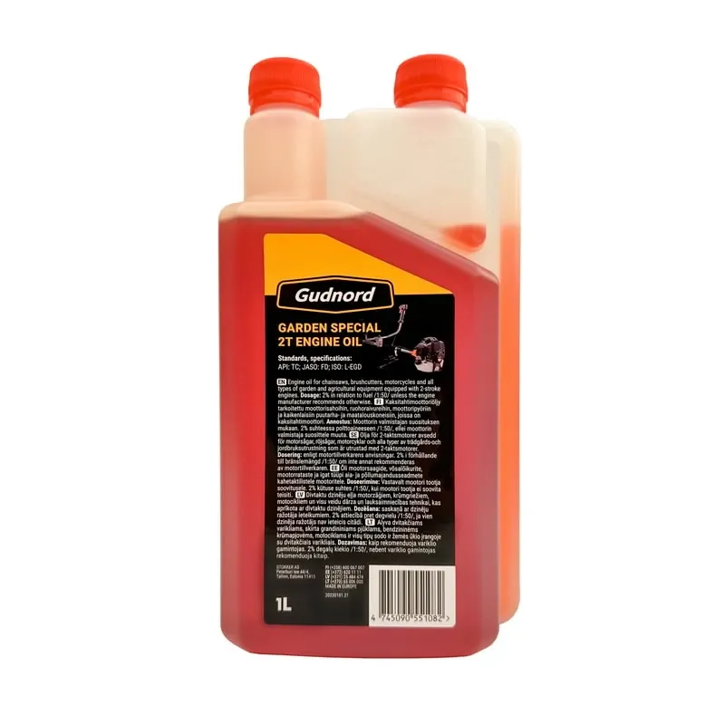 Motoreļļa Gudnord Garden Special 2T, speciāliem mērķiem, 1 l