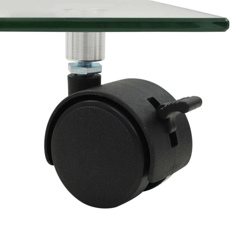 vidaXL augu paliktņi ar riteņiem, 4 gab., 35x35 cm, rūdīts stikls