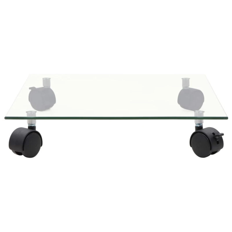 vidaXL augu paliktņi ar riteņiem, 4 gab., 35x35 cm, rūdīts stikls