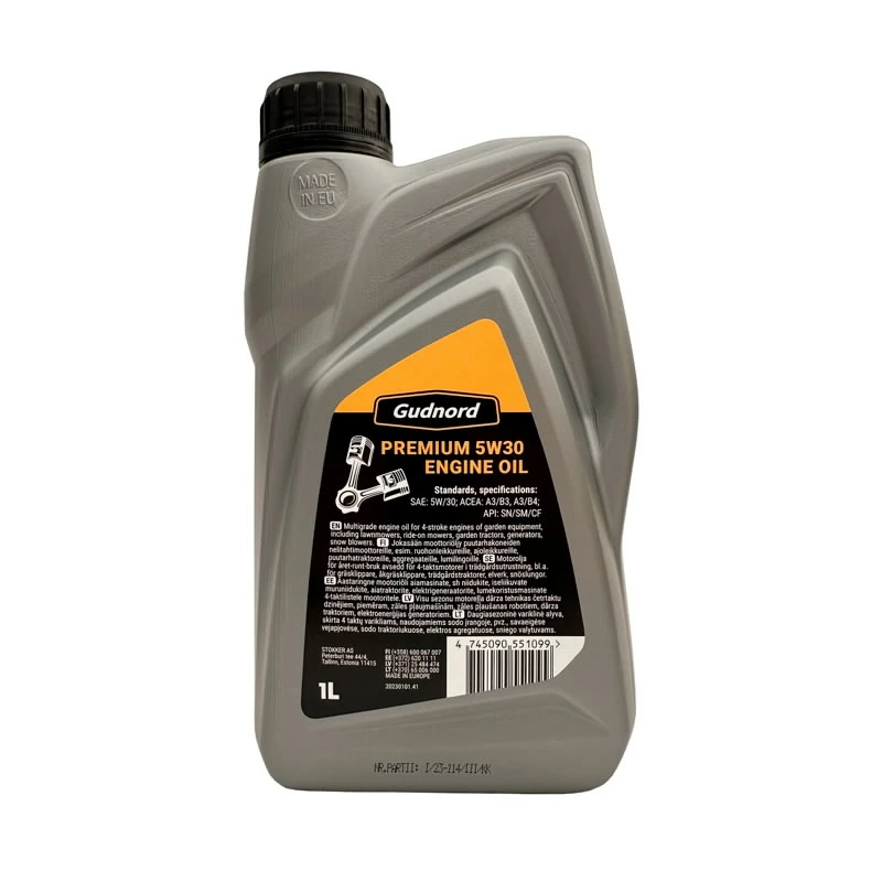 Motoreļļa Premium 5W30 1L, Gudnord