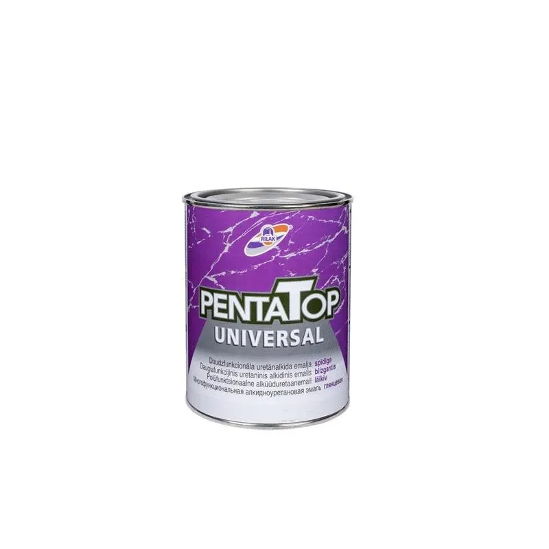 Emaliniai dažai, universalūs Rilak Pentatop Universal, blizgus, 0.9 l, balta sp.
