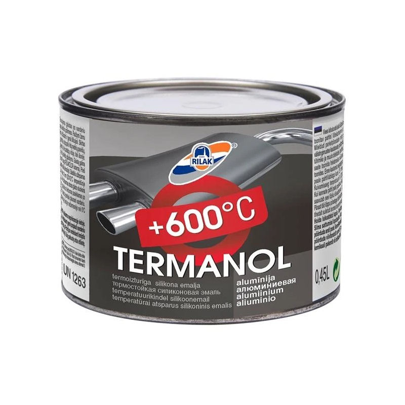 Krāsa karstumizturīga termanol 600c 0.45l
