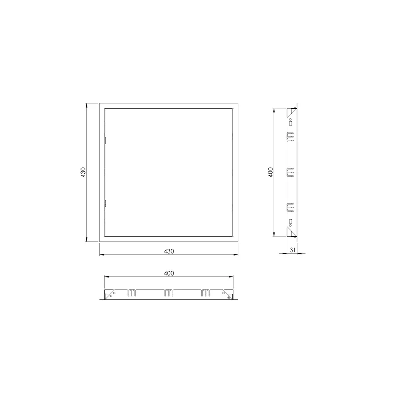 Lūka inspekcijas rl4040 400x400mm