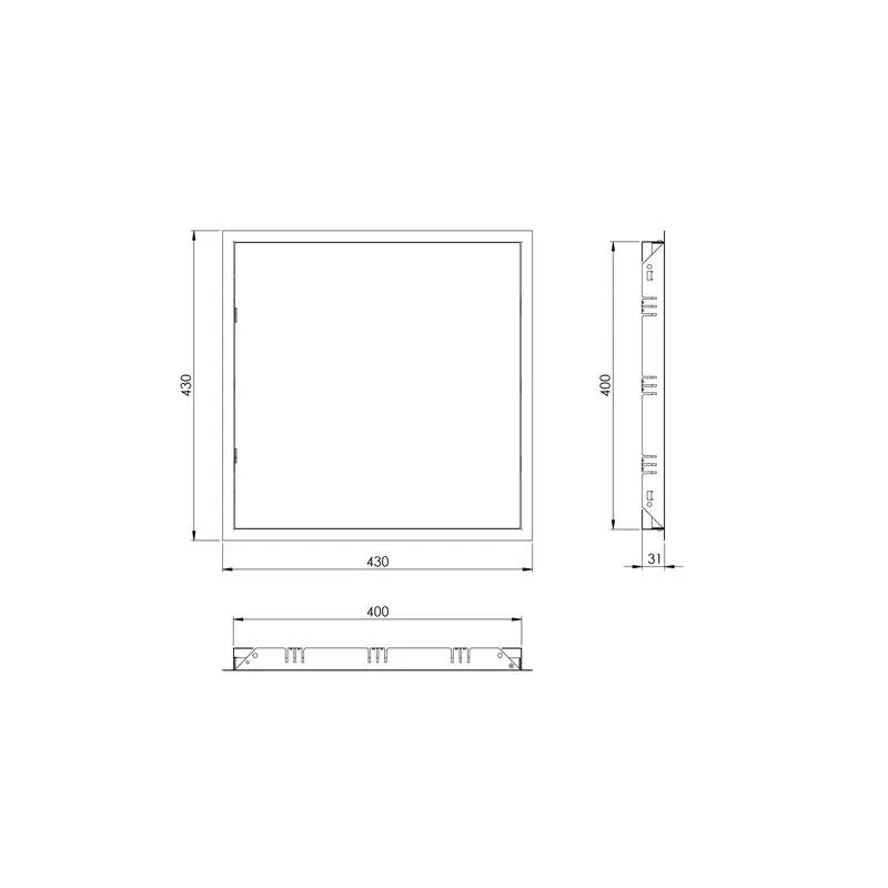 Revīzijas lūka Europlast RL4040, 400 mm x 400 mm