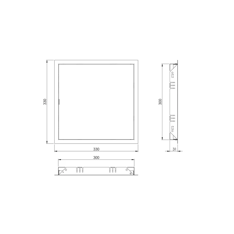 Revīzijas lūka Europlast RL3030A, 300 mm x 300 mm