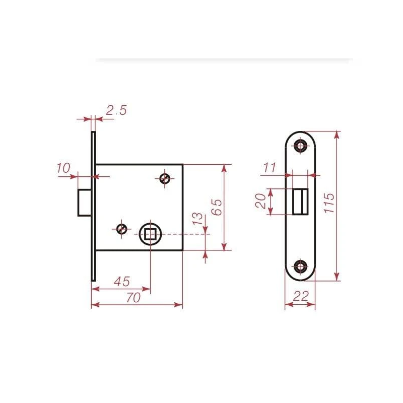 Fiksators durvju zšč1-2 niķelēts 30