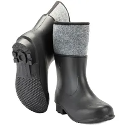 024D Sieviešu EVA+filca zābaki,melni 40 izm.