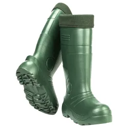 Vīr.EVA zābaki ar silto zeķi,manžeti,melni,41cm 42izm.