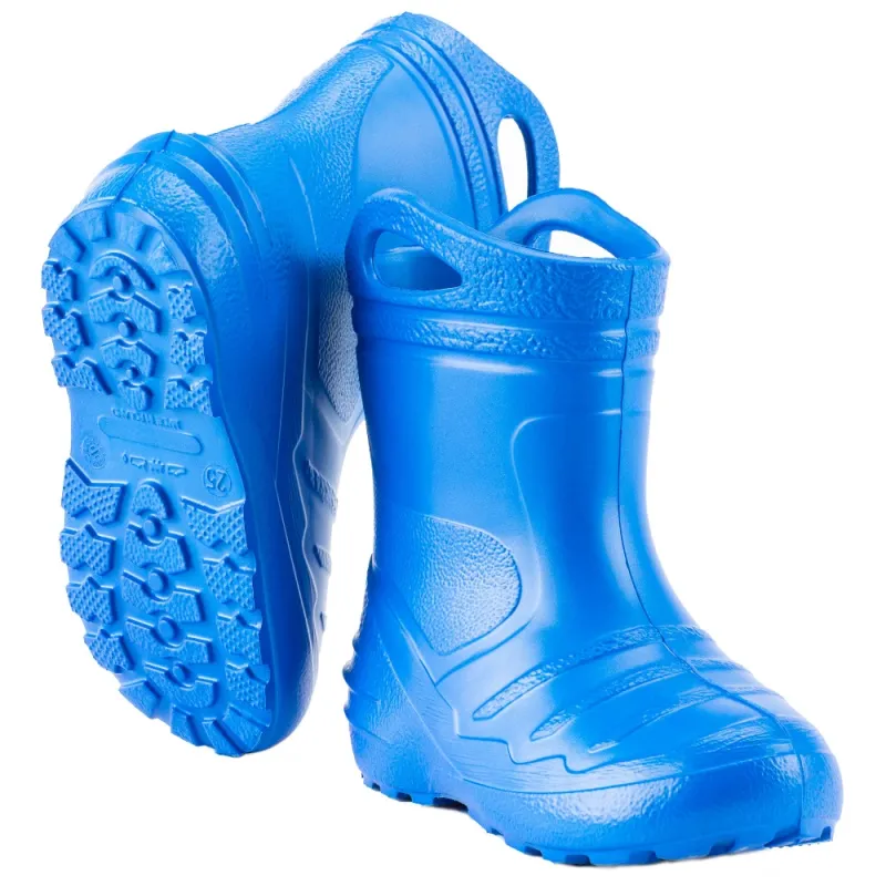 Bērnu EVA materiāla zāb.ar silto zeķi,zili 26 izm.