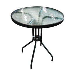 Galds 60x70cm metāla ar stikla virsmu