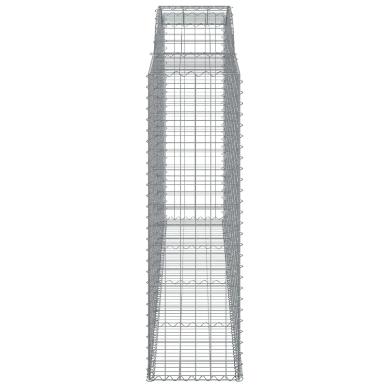 vidaXL arkveida gabiona grozi, 10gb., 300x50x160-180cm, cinkota dzelzs