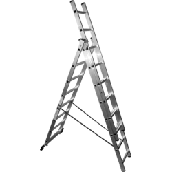 Kāpnes alumīnija 3x14 pakāpieni ,1.4mm,