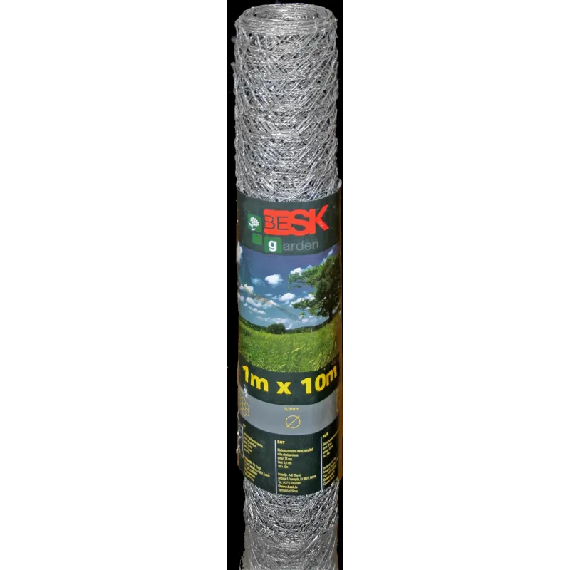 Siets 1x10m cinkots ar sešstūra šūnu