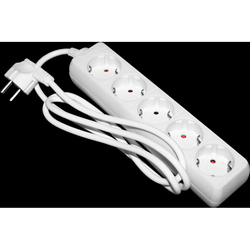 Pagarinātājs 5-vietīgs 1.5m a-z pievadvads 3Gx1.0mm