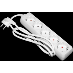 Pagarinātājs 5-vietīgs 5m a-z pievadvads 3Gx1.0mm