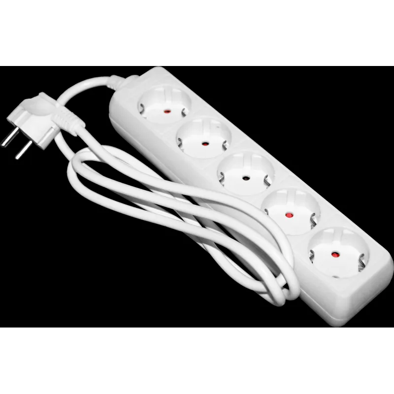 Pagarinātājs 5-vietīgs 5m a-z pievadvads 3Gx1.0mm