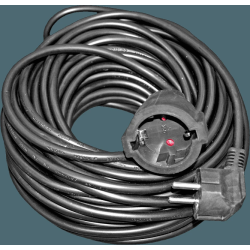 Pagarinātājvads 20m a-z 3Gx1.0mm melns