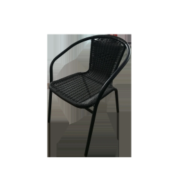 Krēsls pīts metāla 55x56x74 melns