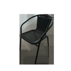 Krēsls pīts metāla 55x56x74 melns