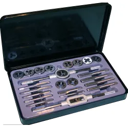 Sriegiklių įrankių komplektas, 24 vnt., M5-M12