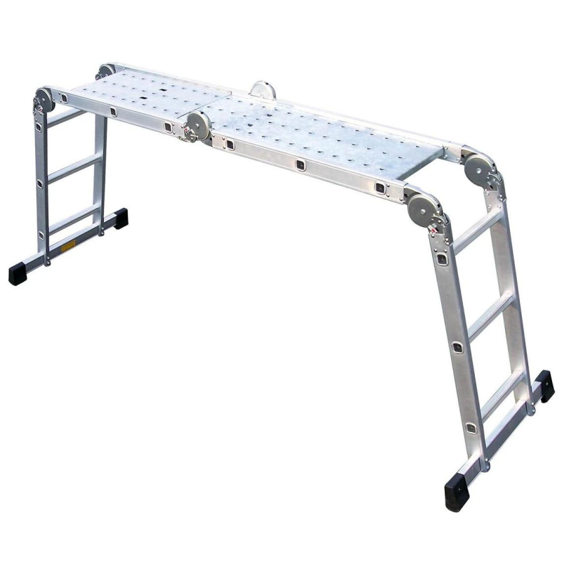 Kāpnes alumīnija 4x3 pakāpieni ar platformu