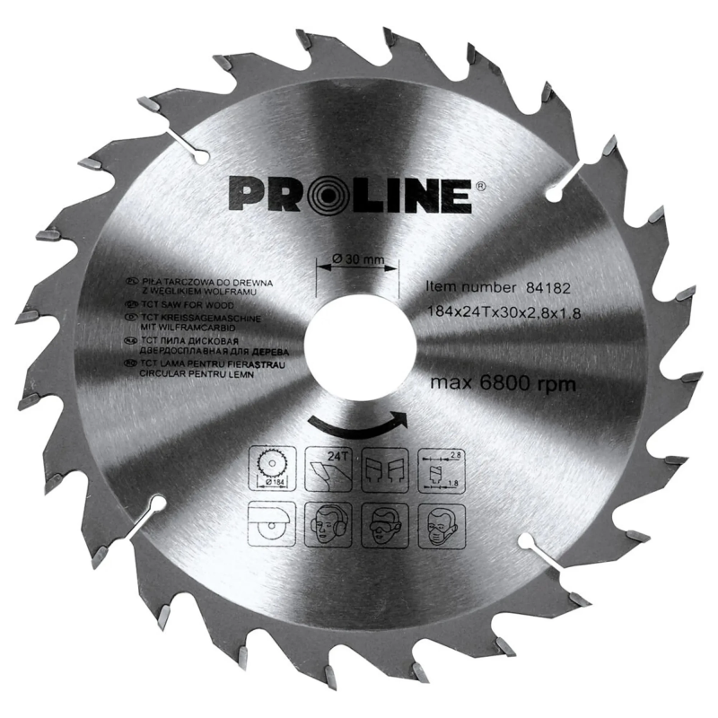 Zāģripa D184x30-20-16mm 24zobi Proline