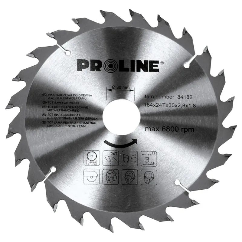 Zāģripa D184x30-20-16mm 24zobi Proline