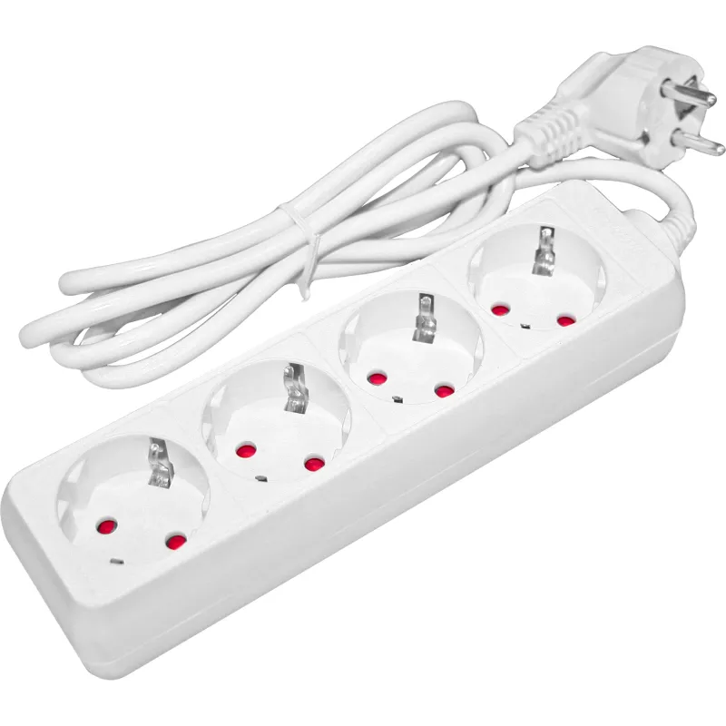 Pratęsimo laidas 4-vietis 1,5 m su žeme ir laidu 3Gx1.0mm