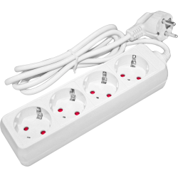 Pagarinātājs 4-vietīgs 3m a-z pievadvads 3Gx1.0mm