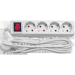 Pagarinātājs 4-vietīgs 1.5m a-z slēdzi pievadvads 3Gx1.0mm