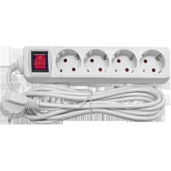 Pagarinātājs 4-vietīgs 1.5m a-z slēdzi pievadvads 3Gx1.0mm