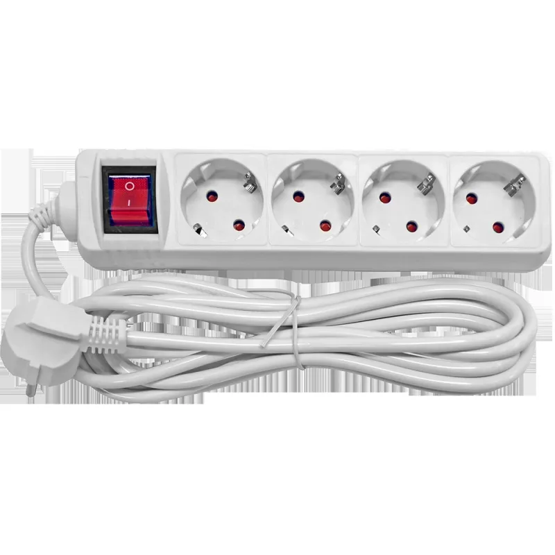 Pagarinātājs 4-vietīgs 1.5m a-z slēdzi pievadvads 3Gx1.0mm