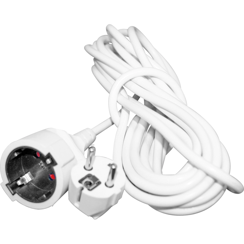 Pagarinātājvads 3m a-z 3Gx1.0mm balts