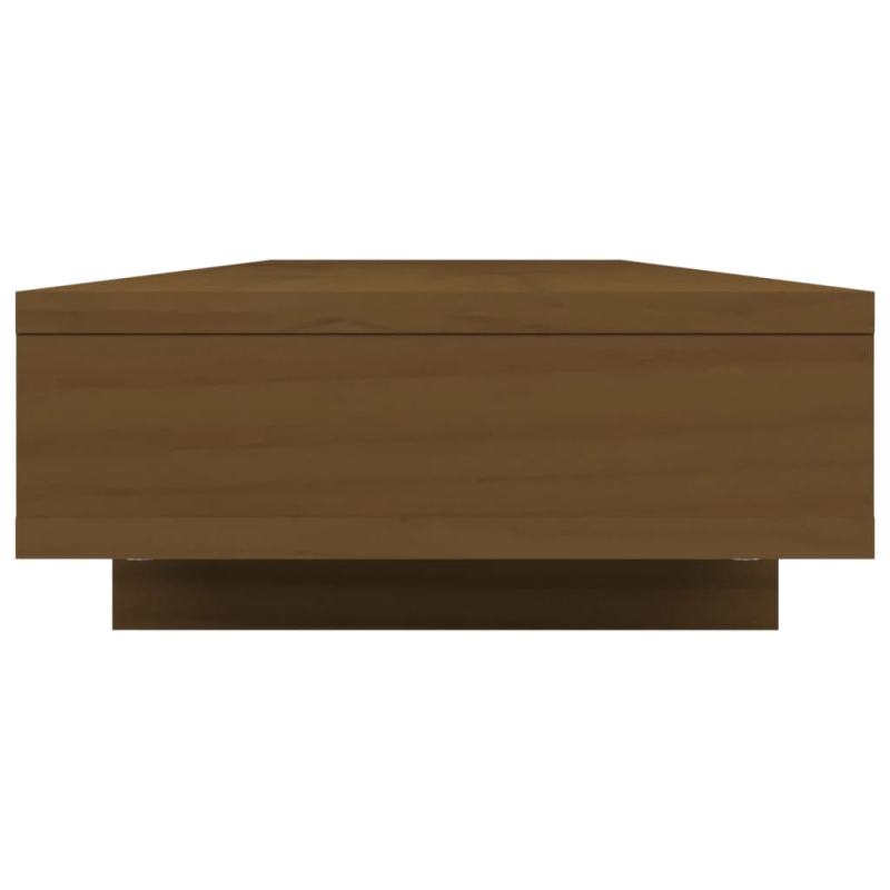 vidaXL monitora paliktnis, brūns, 100x27x14 cm, priedes masīvkoks