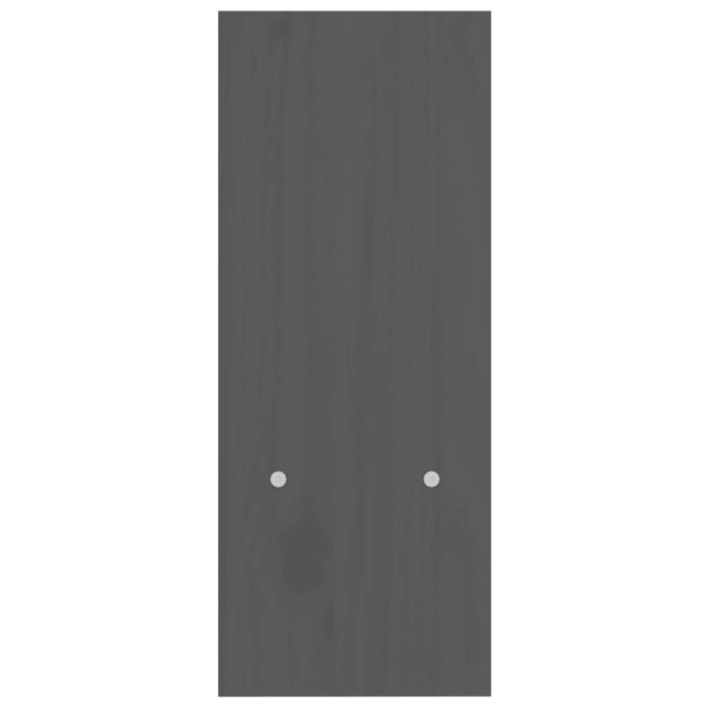 vidaXL monitora paliktnis, pelēks, ,39-72,x17x43 cm, priedes masīvkoks