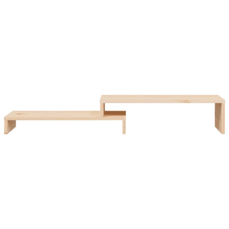 vidaXL monitora paliktnis, ,52-101,x22x14 cm, priedes masīvkoks