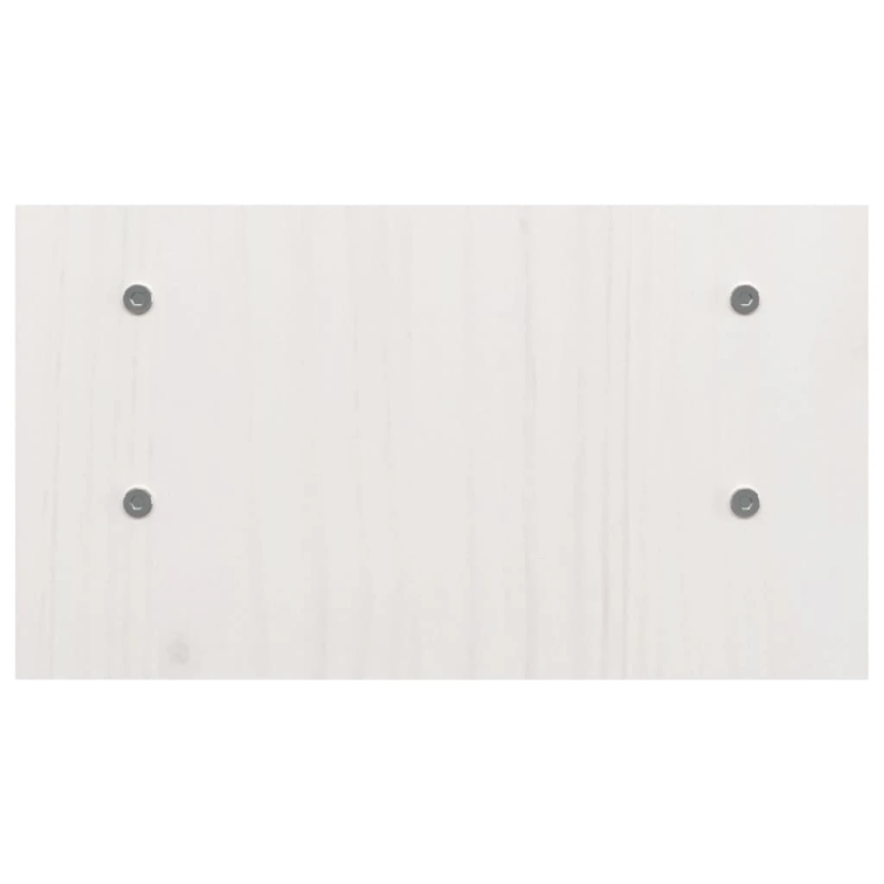 vidaXL monitora paliktnis, balts, 50x27x15 cm, priedes masīvkoks