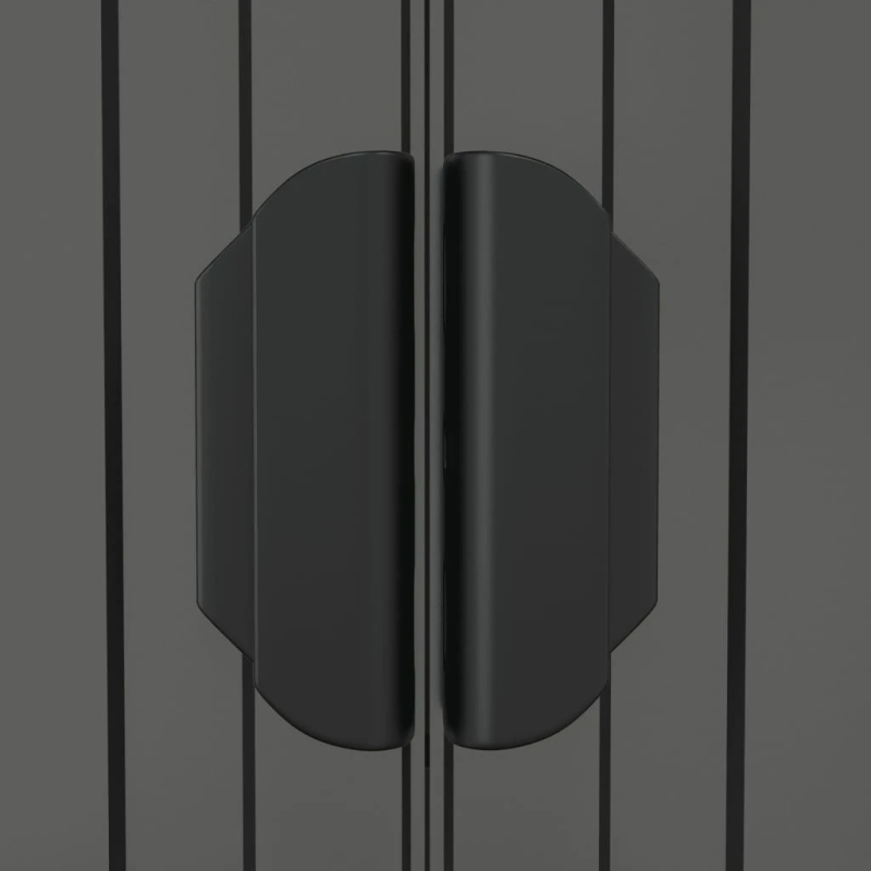 vidaXL dārza šķūnis, gaiši pelēks, 192x440x223 cm, cinkots tērauds