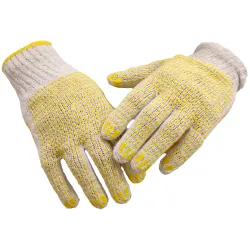 Cimdi adīti ar PVH punktējumu ,divpus., 8.izm