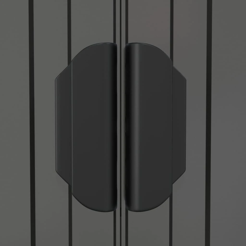 vidaXL dārza šķūnis, gaiši pelēks, 192x772x223 cm, cinkots tērauds