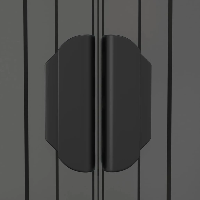 vidaXL dārza šķūnis, gaiši pelēks, 192x855x223 cm, cinkots tērauds