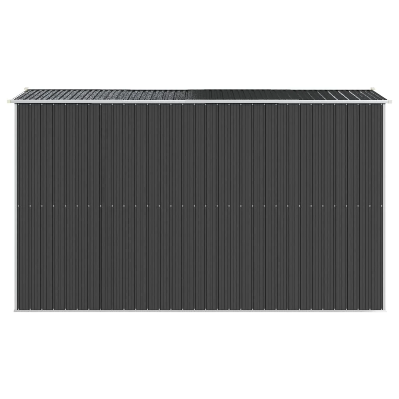 vidaXL dārza šķūnis, antracītpelēks, 192x357x223 cm, cinkots tērauds