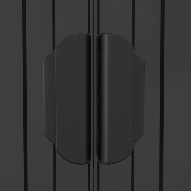 vidaXL dārza šķūnis, antracītpelēks, 192x855x223 cm, cinkots tērauds