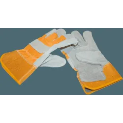 Cimdi zamšādas ar pus oderi un pastipr.manž.