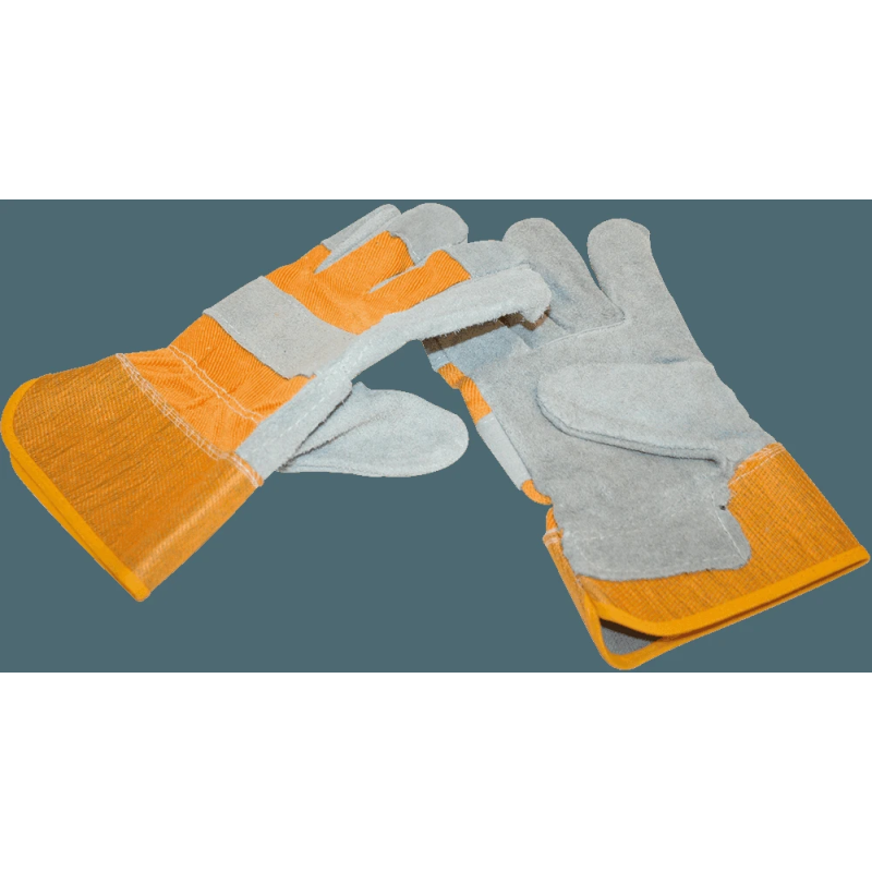 Cimdi zamšādas ar pus oderi un pastipr.manž.