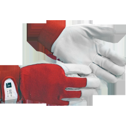 Cimdi gludas ādas ar klipsi 10 izm.