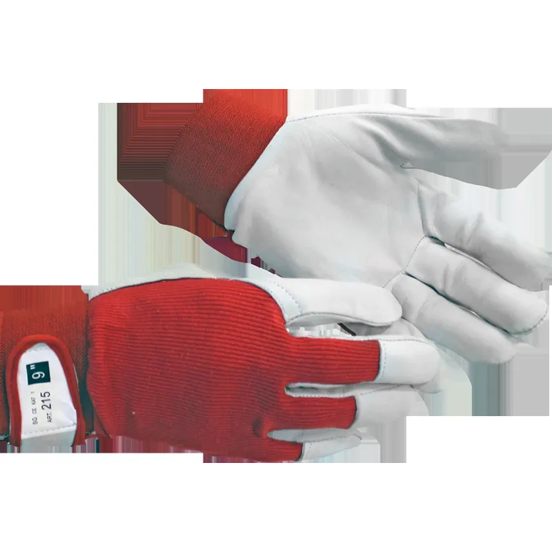 Cimdi gludas ādas ar klipsi 11 izm.