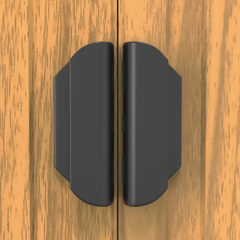 vidaXL dārza šķūnis, gaiši brūns, 192x523x223 cm, cinkots tērauds