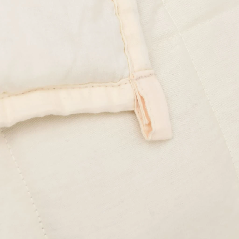 vidaXL smaguma sega, gaišas krēmkrāsas, 120x180 cm, 9 kg, audums